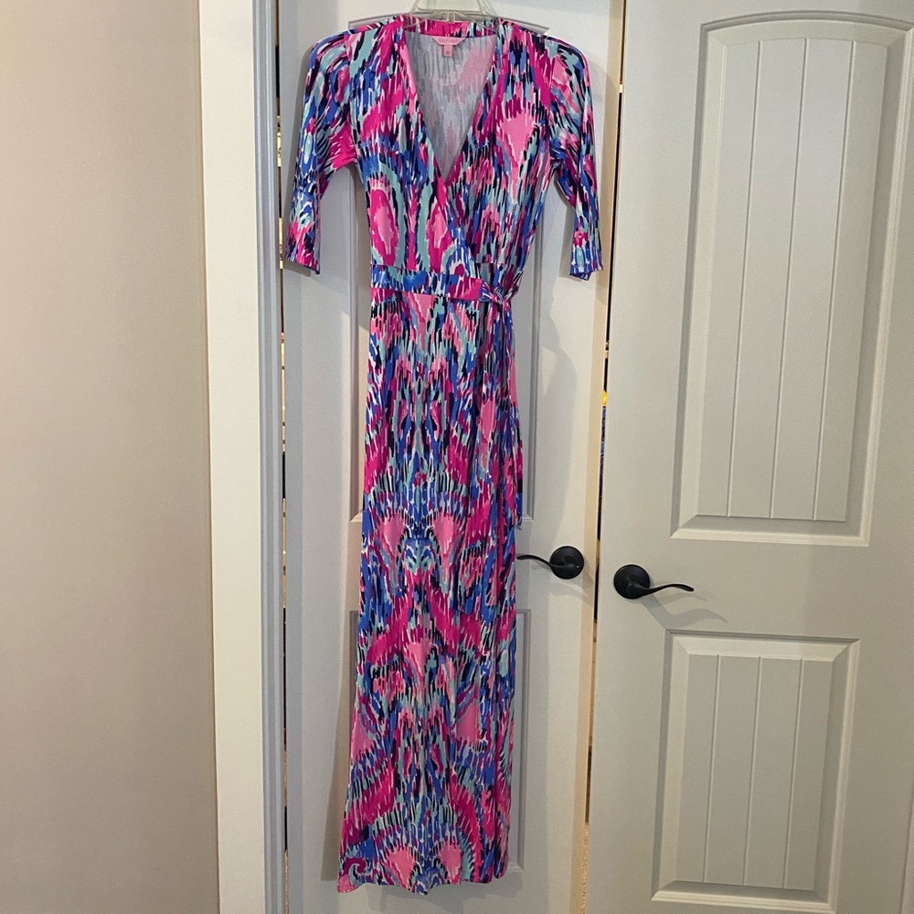 Lilly Pulitzer Marvista Wrap Maxi Dress